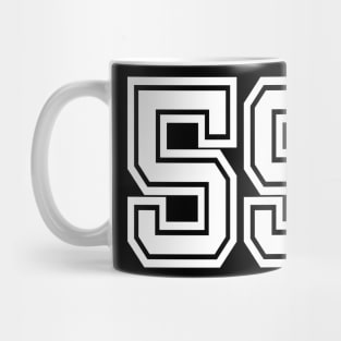 Number 59 for a sports team, group, or community T-Shirt Mug